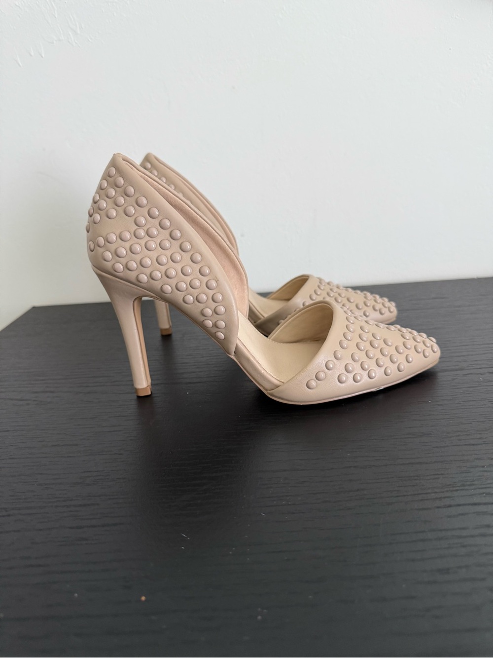 French Connection Blush Studded Pointed-Toe Pumps - Picture 2 of 7